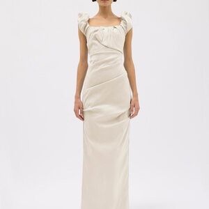 Rachel Gilbert Kalina Gown Size 6 Ivory Evening Gown